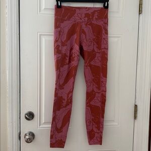 Pact Marbled Florda Rosebud Leggings Womens small Organic Cotton Pockets